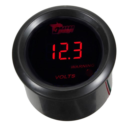 2" 52mm Car Universal Digital Water Oil Temp Volt Tacho Gauge Meter Red LED - Picture 7 of 11