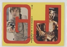 1980 Star Wars: The Empire Strikes Back Stickers Luke Skywalker C-3PO G J u3f