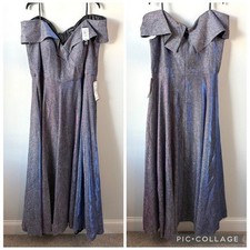 Xscape 3350X Off The Shoulder Gown Iridescent Glitter 20W