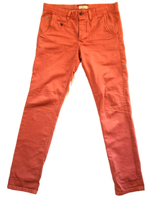 ALCOTT & CO  MEN'S CHINO PANTS BURGUNDY JIMMY SLIM FIT SIZE 33 x 32