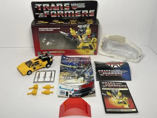 Vintage G1 Transformers Sun Streaker Figure 1984 Hasbro Complete