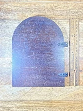 Plymouth Clock Wooden Back Door (7 15/16 X 6 Inches) (KD2787)