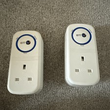 BT Broadband Extender Flex 1000 Passthrough Powerline Adapter x 2 Units