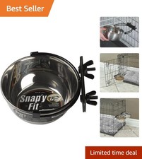 Elevated 10 Oz Stainless Steel Bowl with Rust-Resistant Mounting for Pets