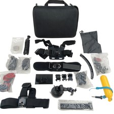 GoPro Action Camera Chest Head Wrist Harness Mount Accessory Kit W/ Case Black