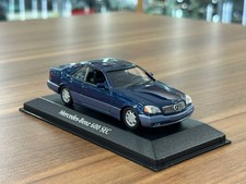 Mercedes-Benz 600 SEC (C140) 1992 Maxichamps [1/43 Diecast – Blue Metallic]