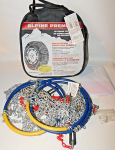 1525 Alpine Premier Diamond Pattern Tire Chains, 1 Pair - Used
