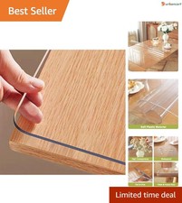 Crystal Clear Waterproof Table Protector - 14x24 Inches