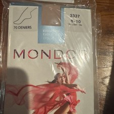 2 Pair Mondor 3337 Skating Evolution Tights 70 Deniers Light Tan Girls 8-10 NEW