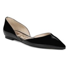 Sam Edelman Rodney Black Patent Leather D'Orsay Flats Size 6