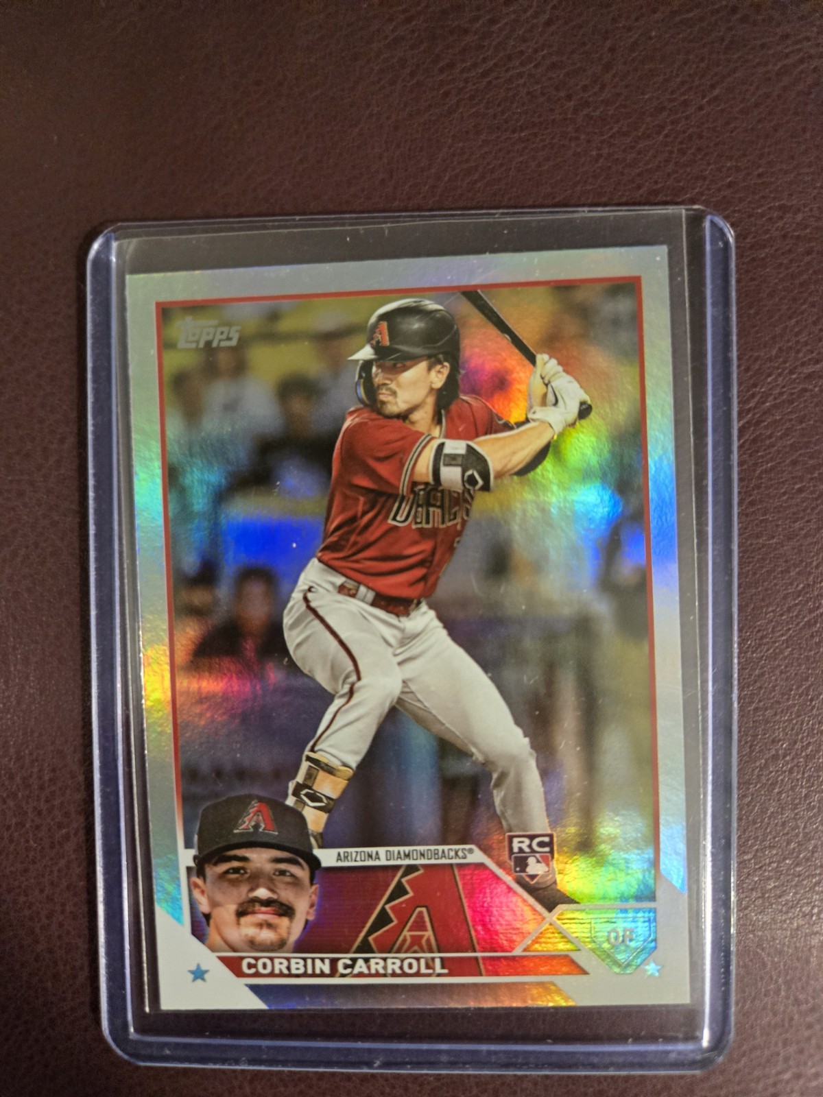 2023 Topps #401 Corbin Carroll Rainbow Foil RC Rookie Card Baseball Rookie