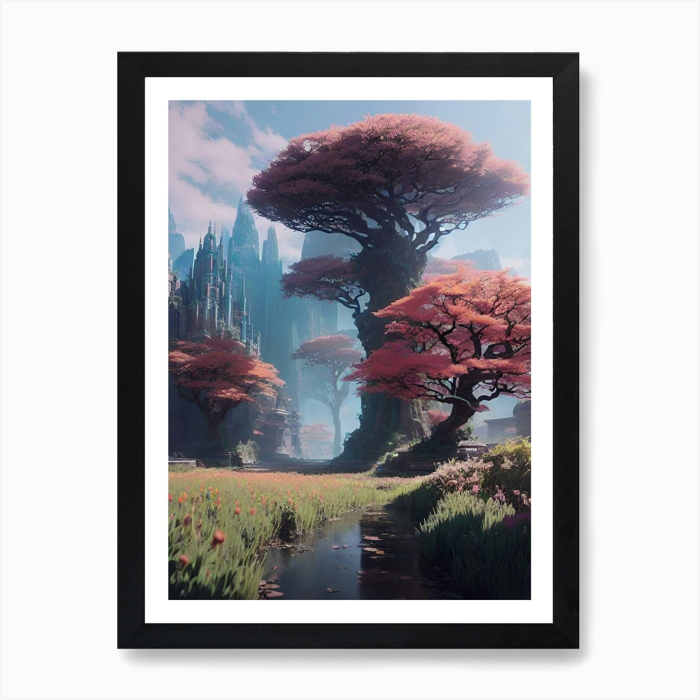 Forest of Trees 6 Framed Canvas Wall Art Print Poster Picture  