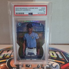 2023 Bowman Chrome Prospects Brailer Guerrero BCP-240 Mojo Refractor PSA 10