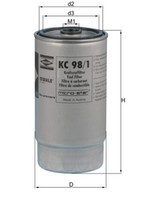 Knecht Kraftstofffilter KC 98/1 Anschraubfilter FüR E38 BMW 81,0Mm M16X1,5 7Er