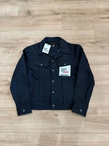 NWT Lee 101 x Indian Motorcycle Rider Jacket Black Selvedge Denim Size M - product listing photo