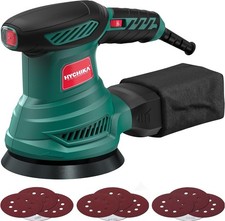 5-inch Random Orbital Sander 13000rpm Electric Palm Sander W6 Variable Speeds