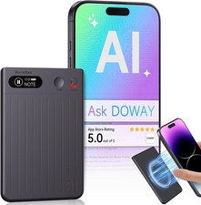 AI Voice Recorder, 64GB Audio Note Recorder   73H Battery, USB-C Fast Charge