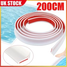 2m Folding Bath Shower Screen Door Threshold Seal Strip Silicone Wetroom Barrier