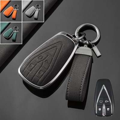 Aluminum Alloy Suede Leather Car Key Case Cover For Changan CS35 PLUS CS55 PLUS