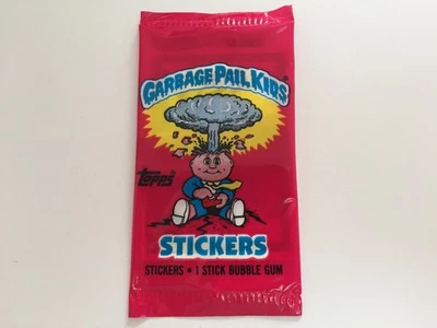 1985 UK Garbage Pail Kids 1st Series PACK: Printed OHNE Barcode (0-494-0-6) - Bild 1 von 2