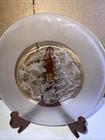 Mikasa Walther-Glas Christmas Story Frosted Glass Salad Dessert 9" Plate NIB NIP — photo 1