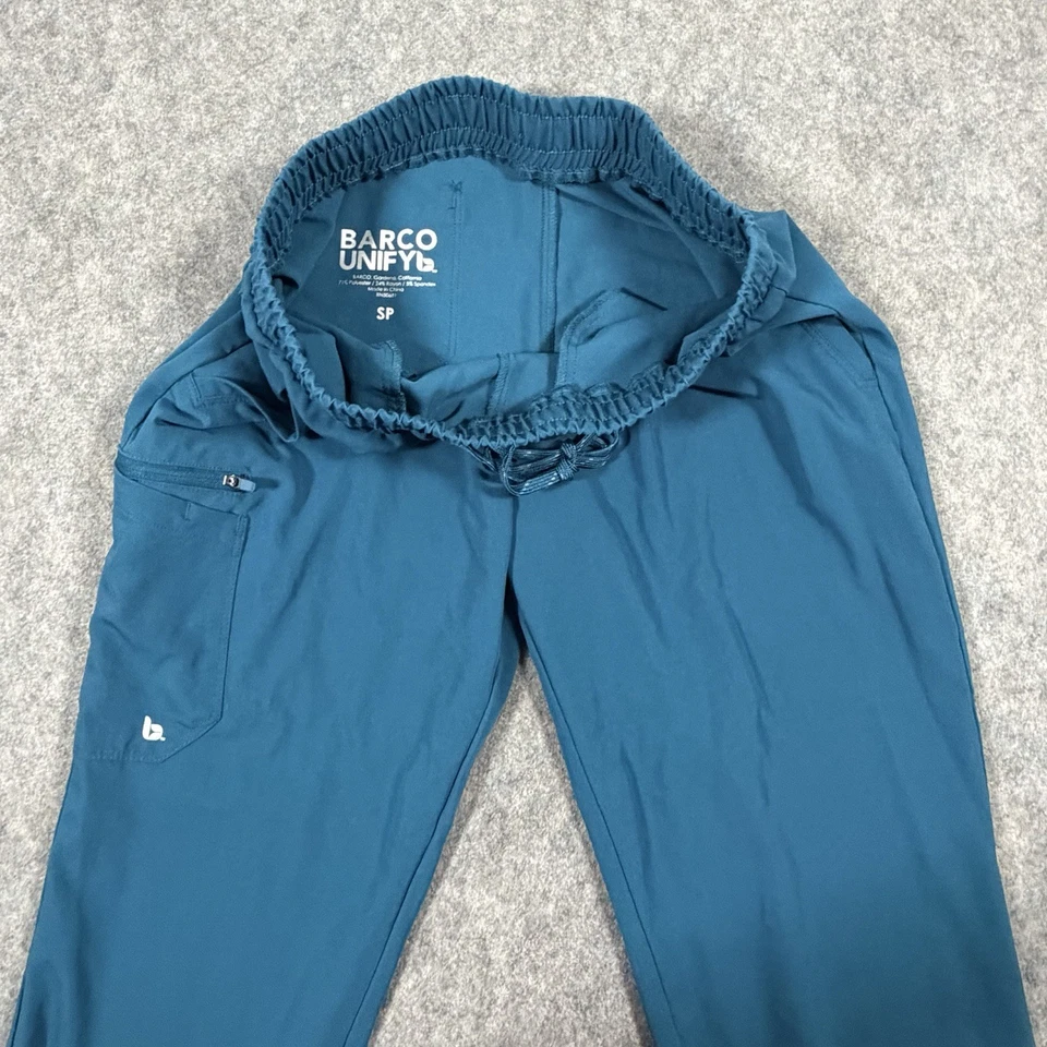 Barco Unify Workwear Scrub Pants Women's Size Small (Actual W29xL26) Teal Blue - Image 4 of 4