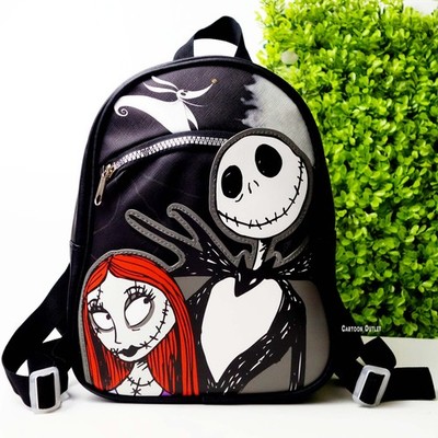 Disney Nightmare Before Christmas Jack and Sally 10'' Mini Backpack Purse