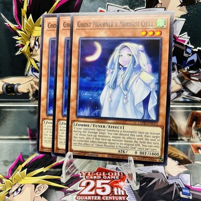 3x Yugioh Playset Ghost Mourner & Moonlit Chill L5DD-ENC11 Common 1st Near Mint
