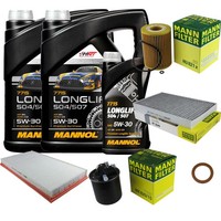 Mann Inspektionspaket 11L Mannol Longlife 5W-30 FüR Mercedes W639 CDI 3.0 122