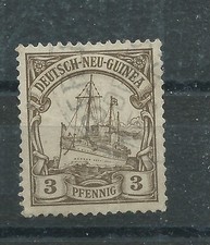 Kolonie Neu-Guinea 1900 Yacht Hohenzollern MiNr: 7 3 Pfennig gestempelt°
