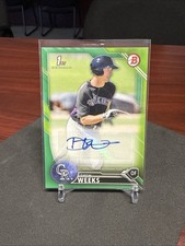 2016 Drew Weeks Bowman Green  Auto  RC /99 #PA-DW  Colorado Rockies QA02