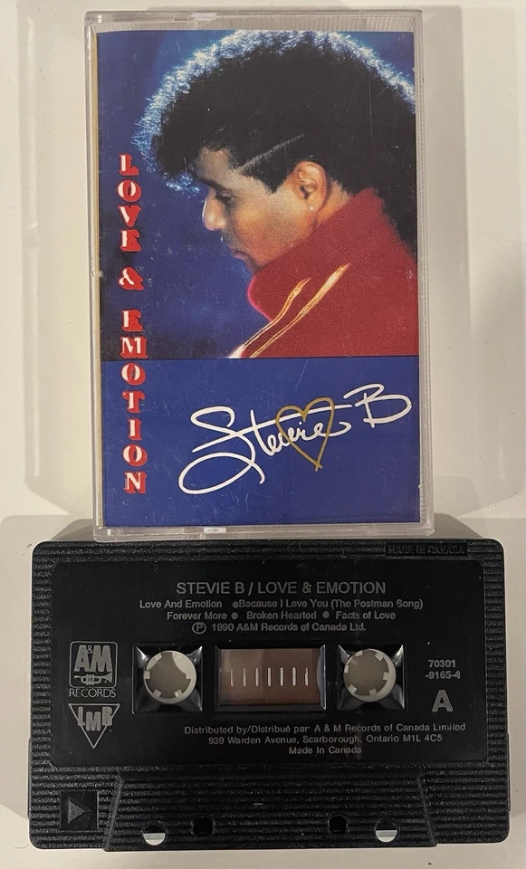 1990 Stevie B  Love & Emotion  Album Cassette Tape - Image 3 of 3