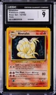 1999 POKEMON BASE SET UNLIMITED #12 NINETALES-HOLO CGC 9
