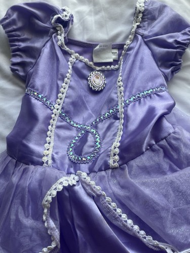Disney Sofia The First Purple Princess Dress S/M - Picture 3 of 9