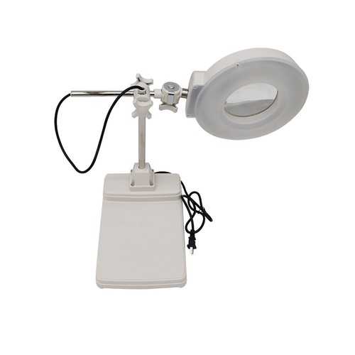 10x Lente di Ingrandimento da Banco Lampada Porta Croce Bianco Lente di Ingrandimento Lettura 110V - Foto 10 di 17