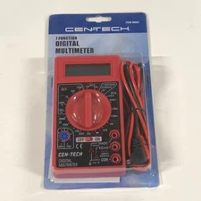 CEN-TECH  7 Function Digital Multi-Meter 69096 Easy-to-Read LCD Readout - NEW