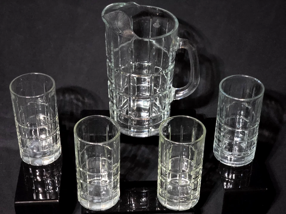 Стаканы ANCHOR HOCKING 16 унций и кувшин 50 унций TARTAN (Манчестер) - набор из пяти предметов - Изображение 2 из 4