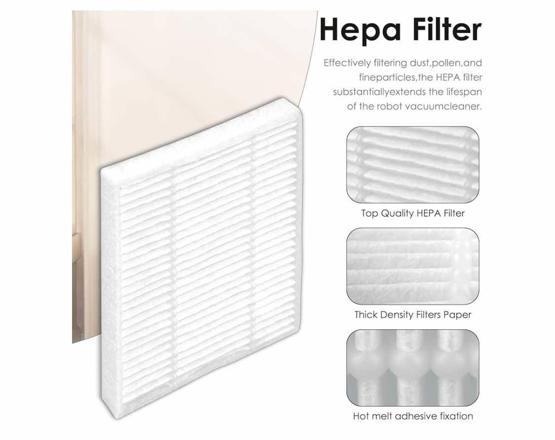 Bruvish: (5 Pack) HEPA Filters Replacements for iRobot Roomba Vacuum