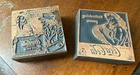 Vintage Coca Cola Letterpress Copper Wood Advertising Ink Stamp Lot Of Two