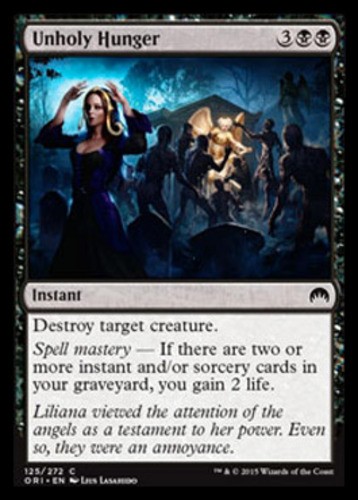 Unholy Hunger - Magic Origins #125/272 MTG Magic The Gathering - Picture 1 of 1