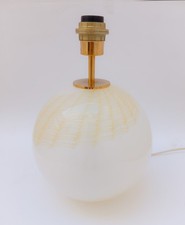♥ LAMPADA DA TAVOLO VETRO DI MURANO LA MURRINA SFERA GIALLO ORO VINTAGE DESIGN