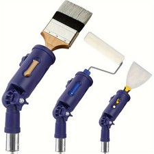 DIY Multi-Angle Paint Brush Extender, Adjustable Pole Attachment for Edging