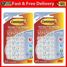 2 Pack Clear Self Adhesive Hooks and Strips for Christmas Fairy Lights 6.50 per strip