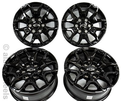 4 New Takeoff Chevy Colorado 17” ZR2 Factory OEM Black Wheels 4 New Takeoff Chevy Colorado 17” ZR2 Factory OEM Black Wheels