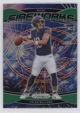 2024 Panini Prizm Fireworks Green Prizm Caleb Williams #25 1g6n