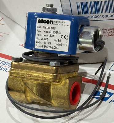 ALCON Valves - Cat No. UACD4V 120 VOLTS - part # 7031C1-2H29A - 1/2'' NPT - NEW