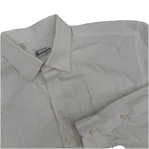Hemrajani Bros LTD Dress Shirt Mens Striped Long Sleeve XXL Custom Tailored