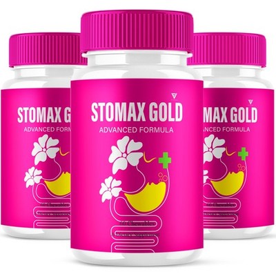 (3 Pack) Stomax Gold Digestive Support Supplement StomaxGold (180 Capsules)
