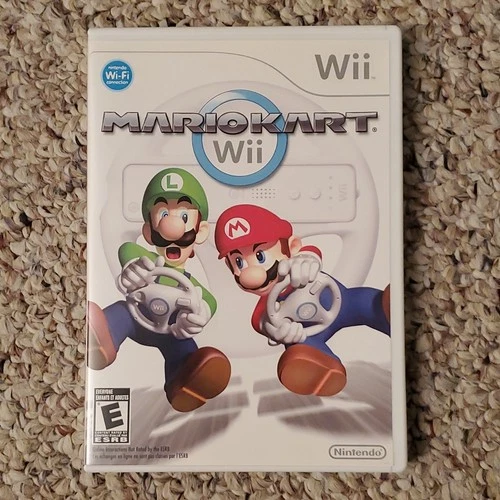 Mario Kart Wii (Nintendo Wii, Nintendo, Manual, Case, Racing, 2008)