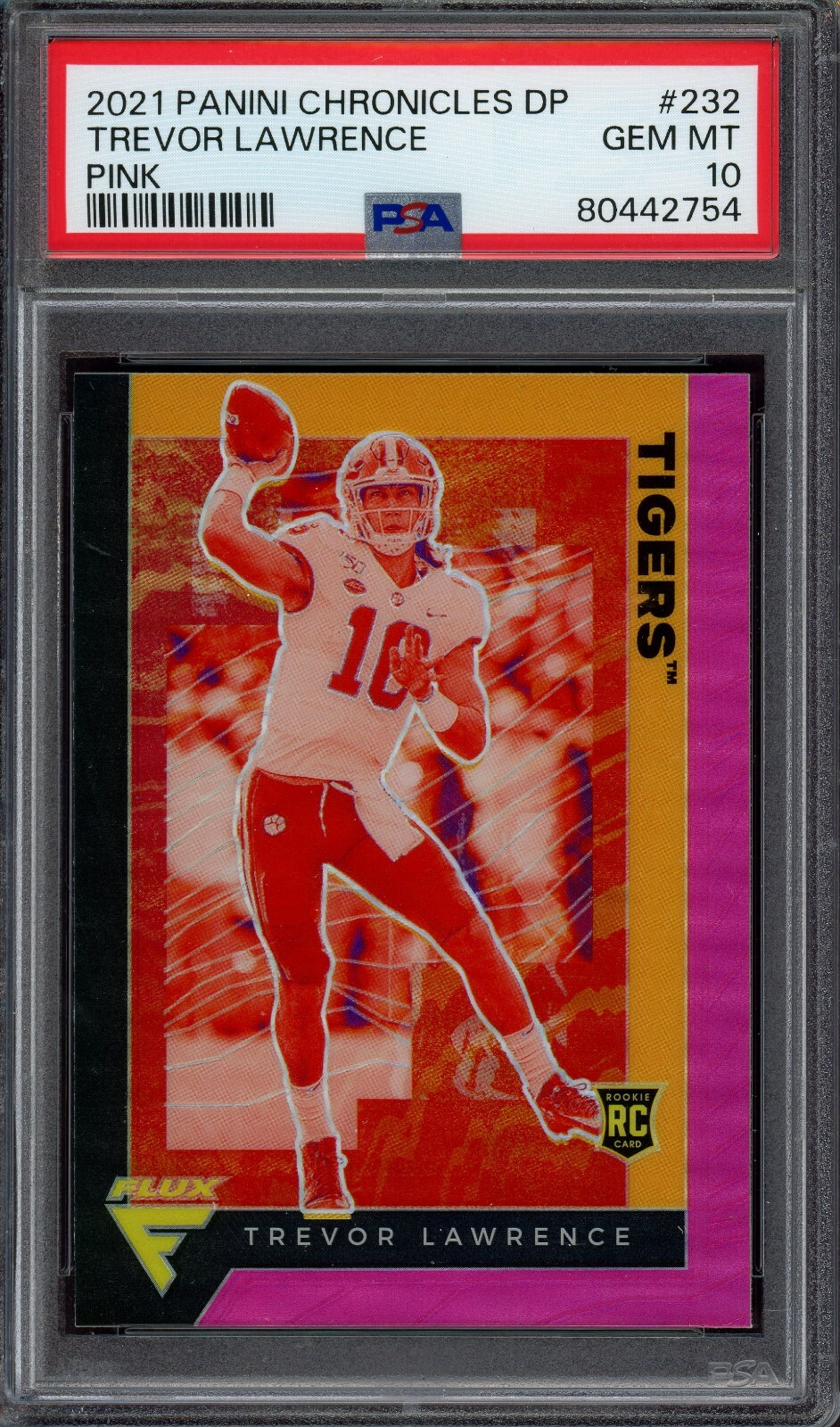 Trevor Lawrence Panini Chronicles Draft Picks #232 Pink